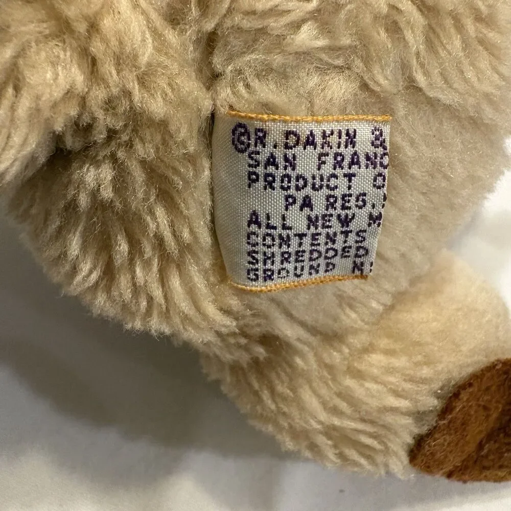 Vintage Dakin Tan Monkey Plush 7